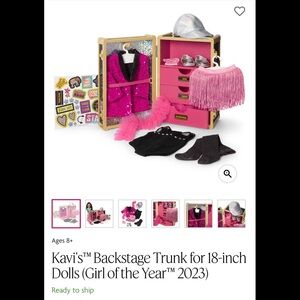 American girl kavis’s backstage trunk